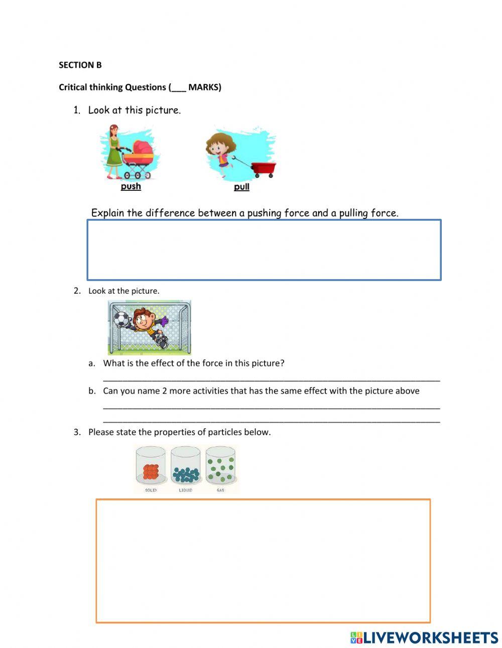 Mid semester science grade 3