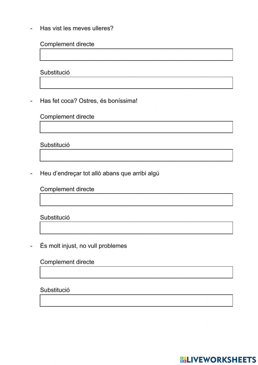 Sintaxi: CN, CAdj, Atribut, CD