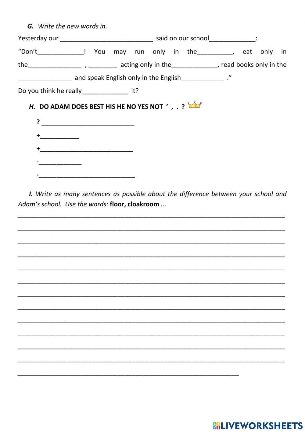 I Can Analyse. Test 10