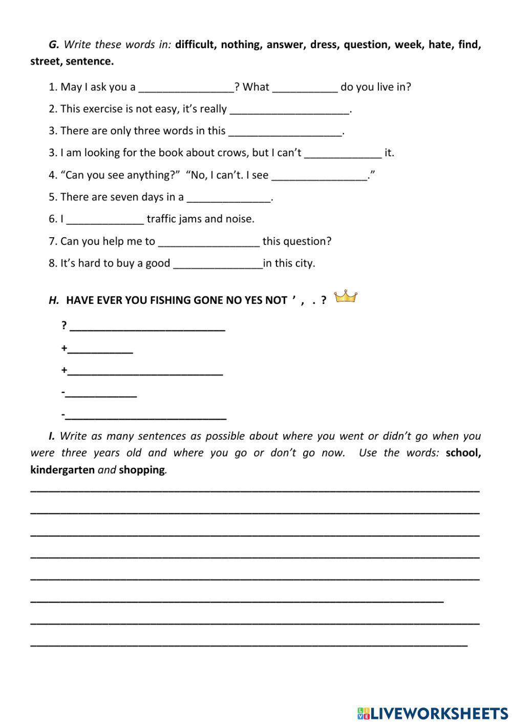 I Can Analyse. Test 9