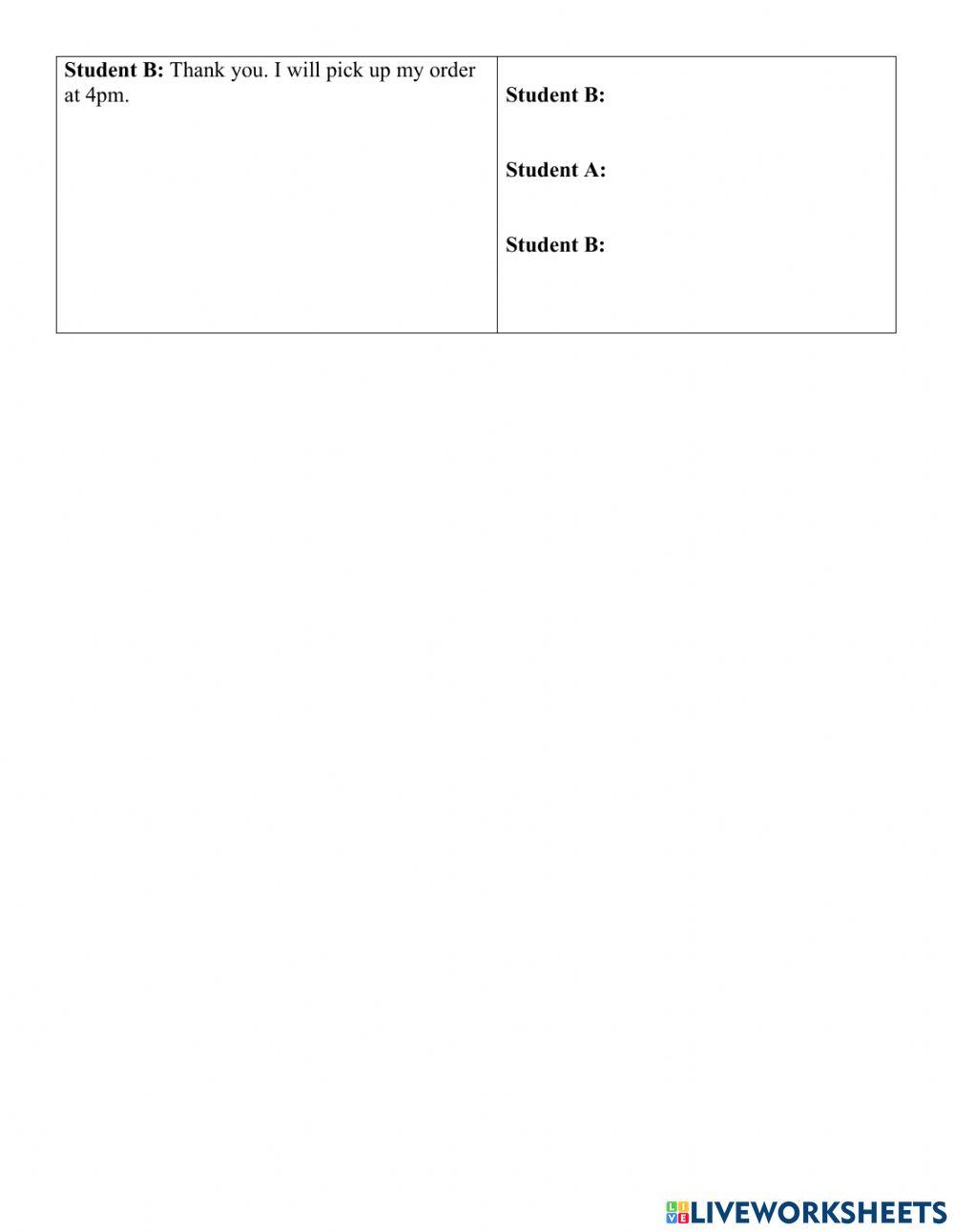 ESL Shopping RolePlay