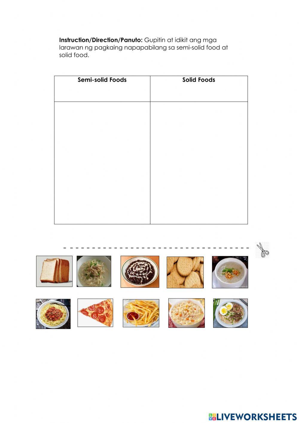 solid-semi-solid-food-worksheet-live-worksheets