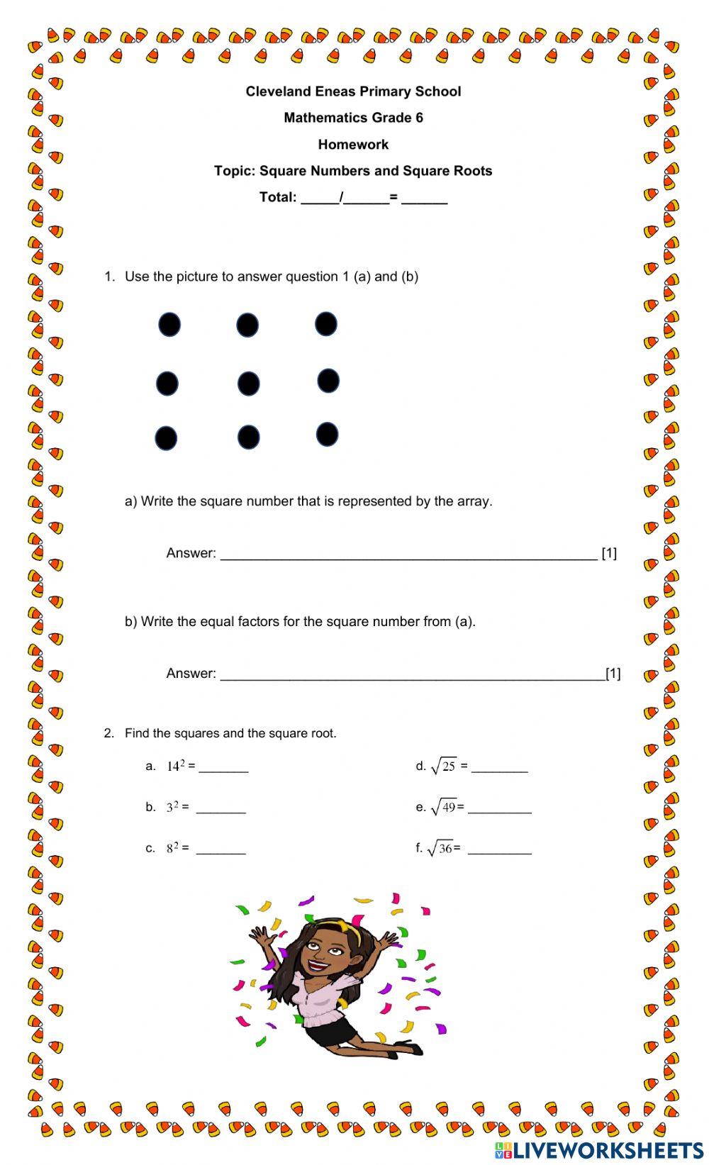 Square Numbers and Square Roots