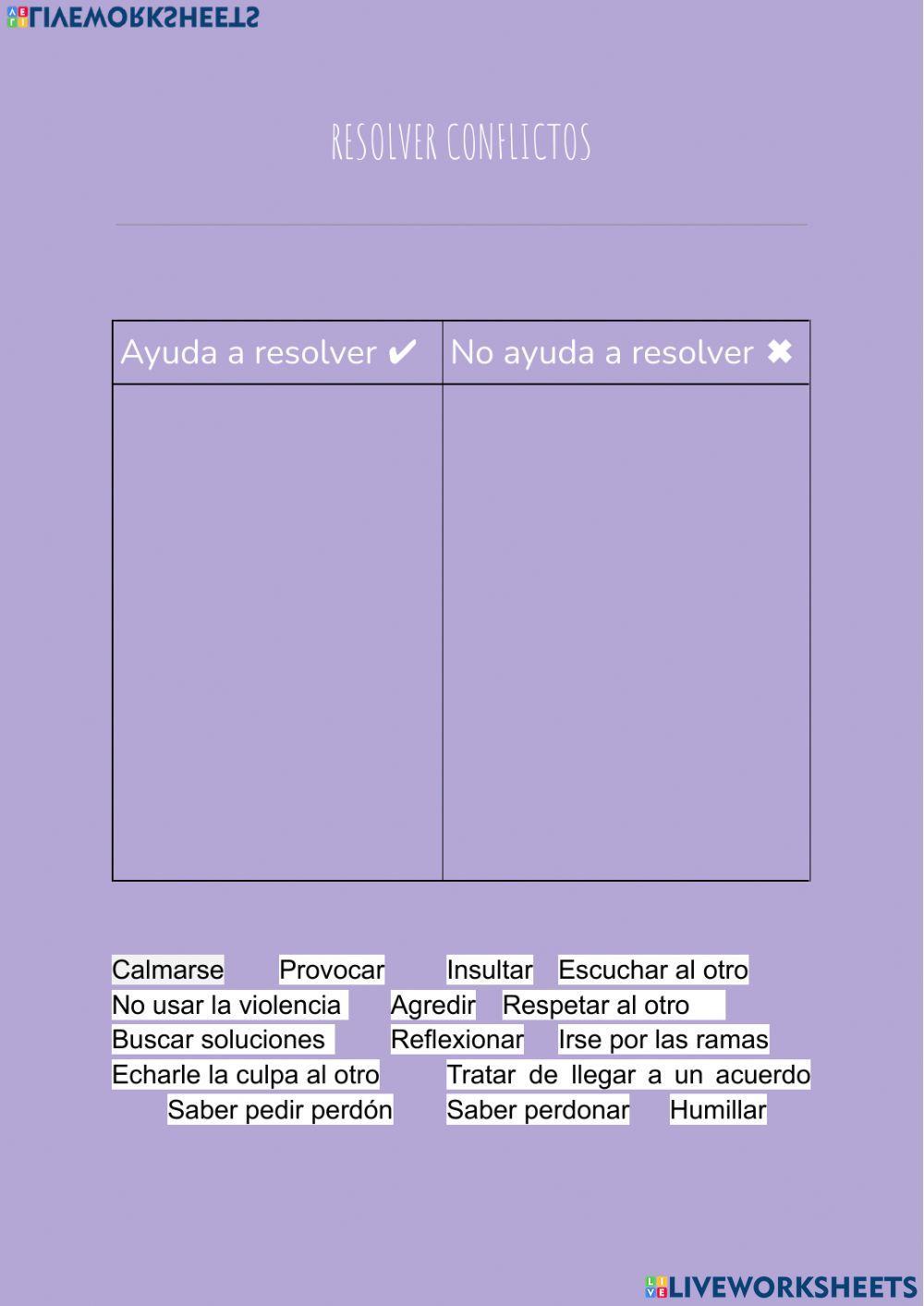 Resolución d conflictos