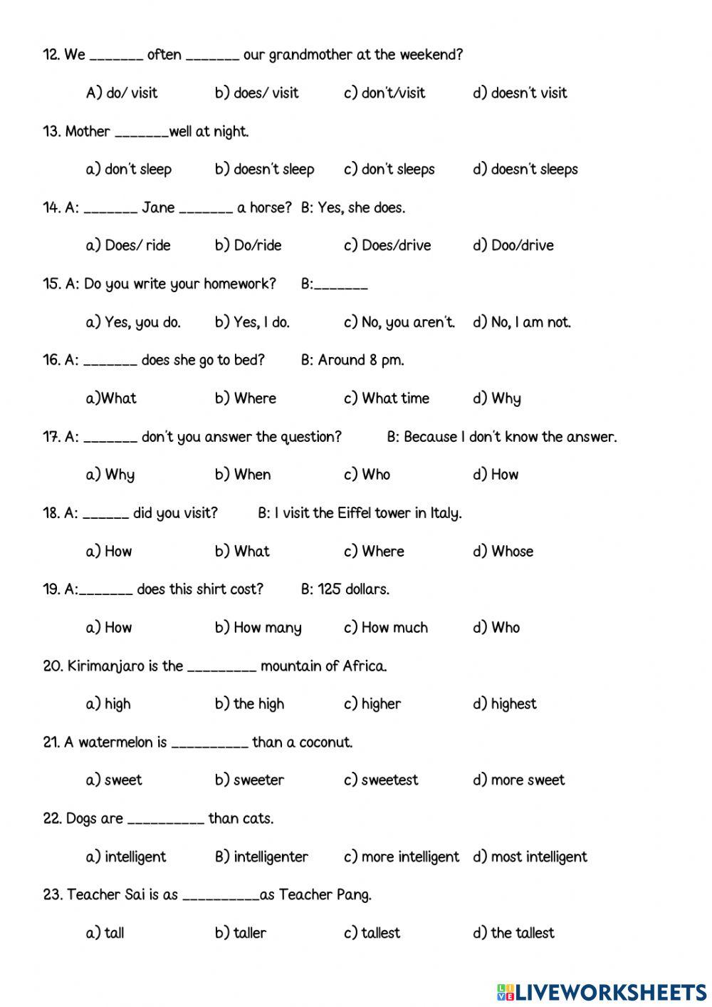 Review final exam P4