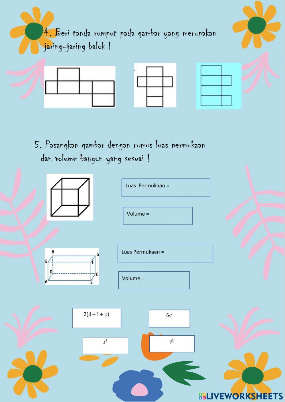 Lembar Kerja Kubus dan Balok