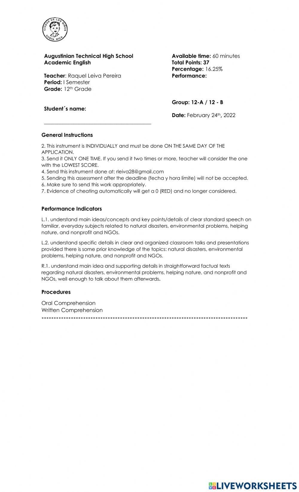 1st-Observation-12th grade