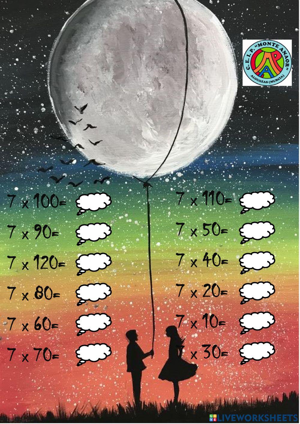 Tabla del 7 y extensión