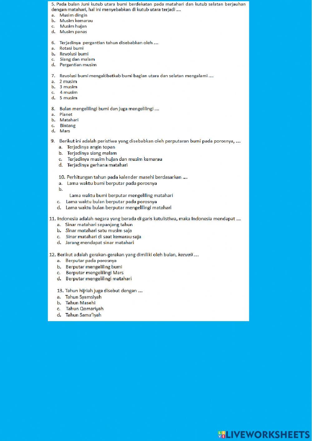 IPA-( Gerak Bumi Dan Bulan )