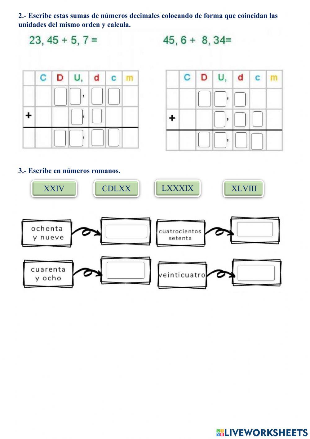 Examen 2do quimestre matemática
