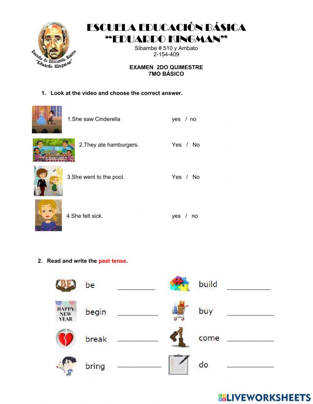 Examen 2do quimestre