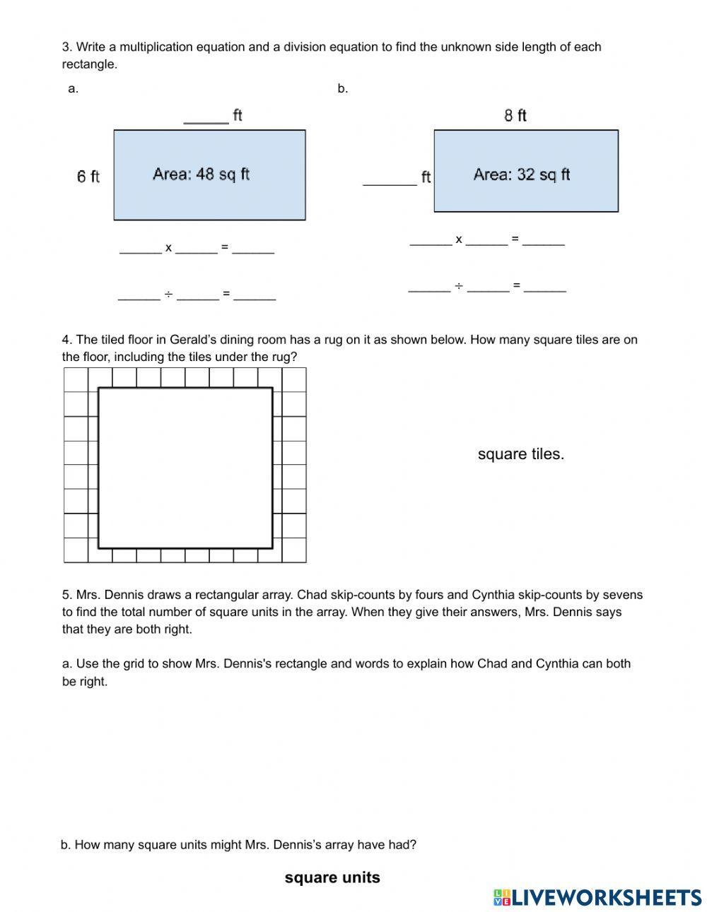 Grade 3 Module 4 Topic B quiz
