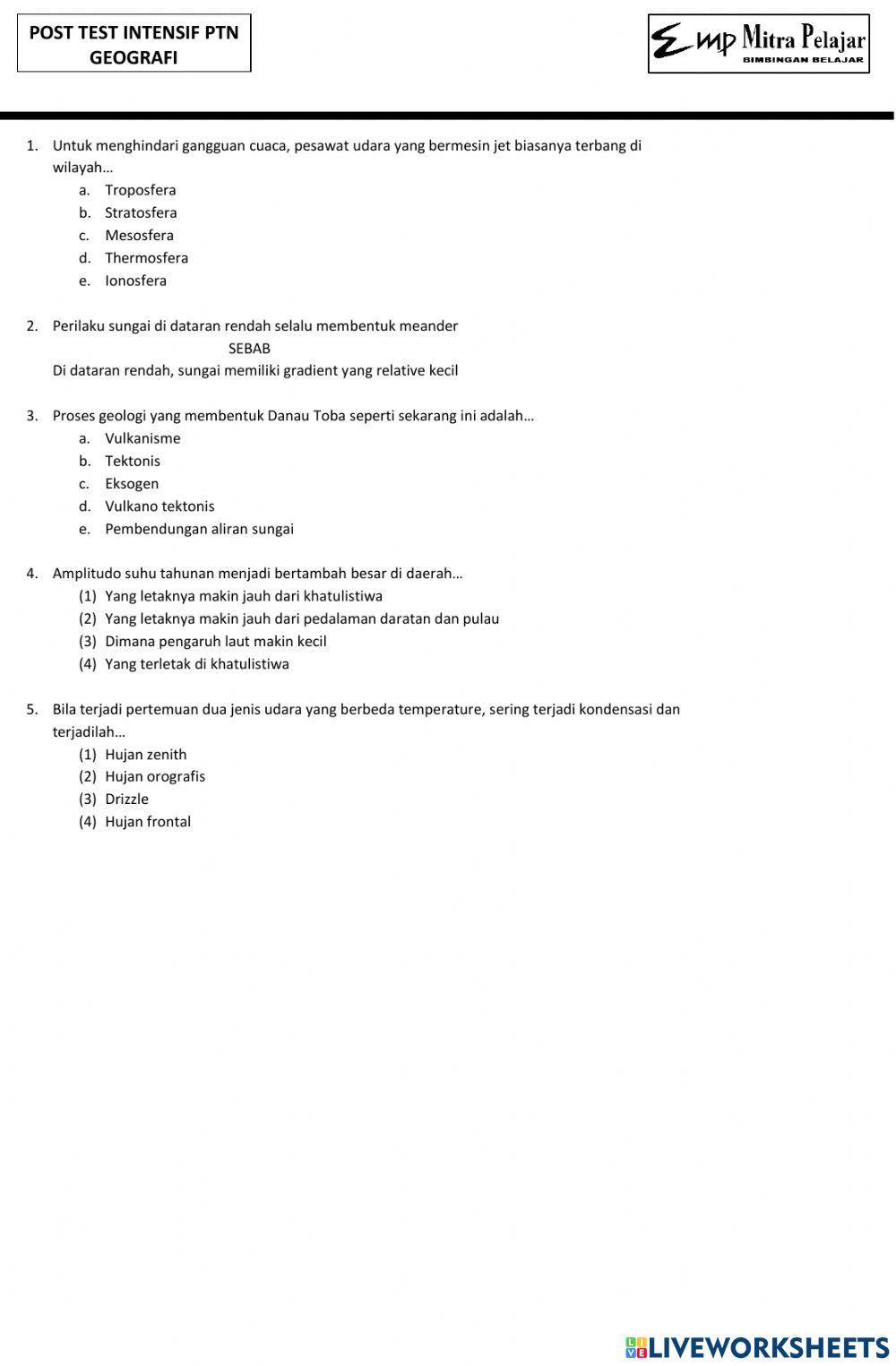 Hidosfer dan Atmosfer