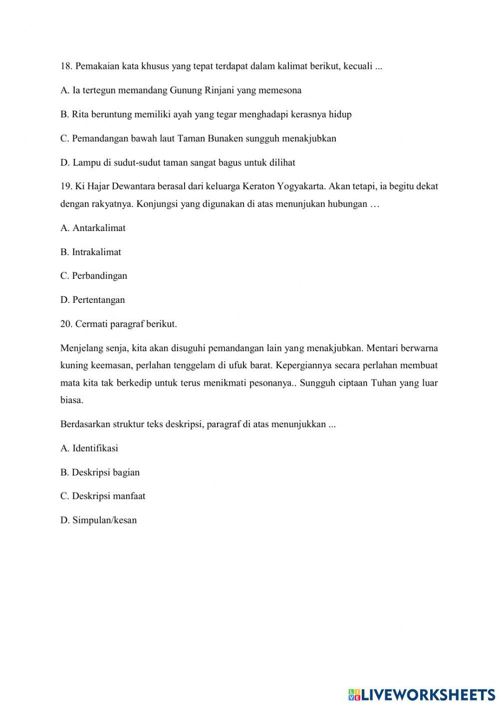 Latihan Soal Modul 1 Paket B