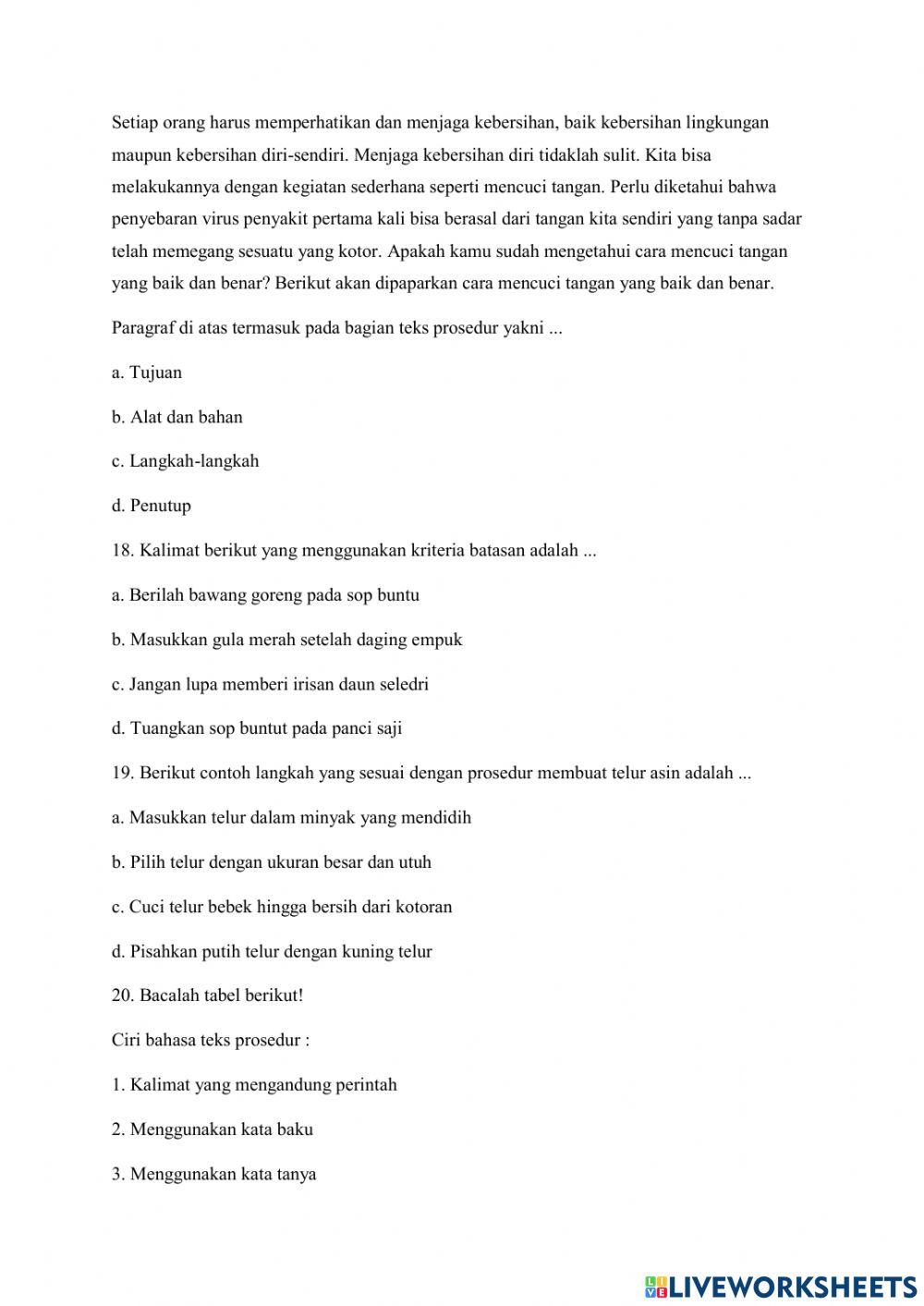 Latihan Soal Modul 3 Paket B