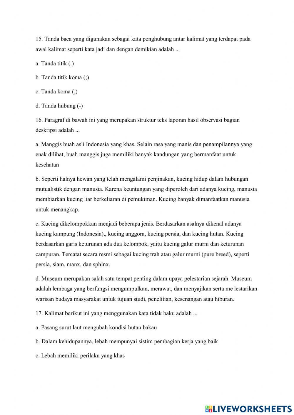 Latihan Soal Modul 4 Paket B