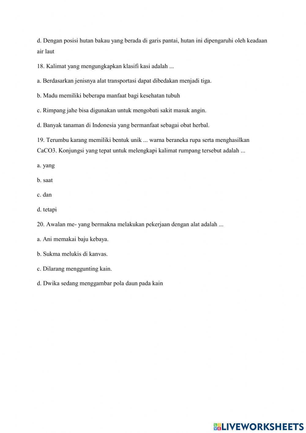 Latihan Soal Modul 4 Paket B