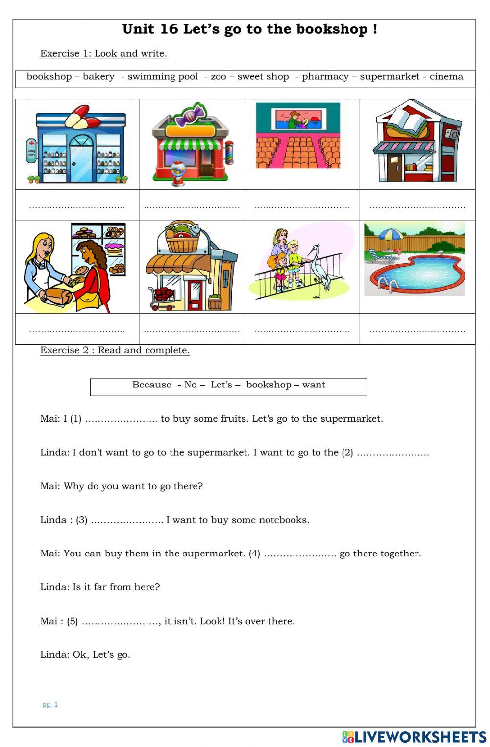 Grade 4-Unit 16-Let's go to the bookshop