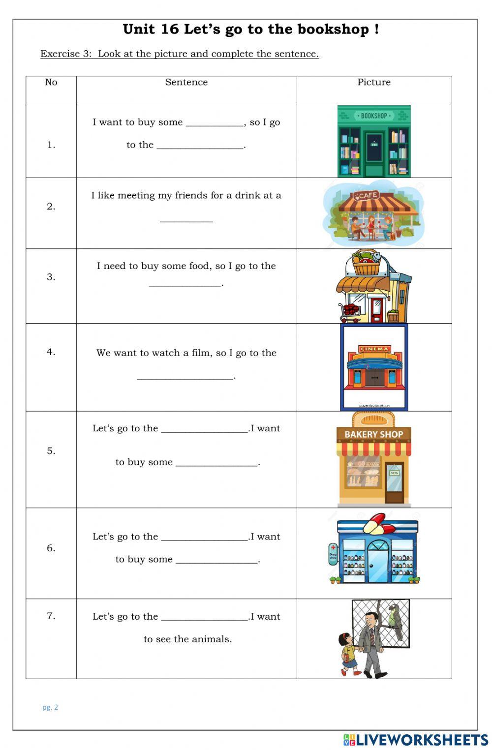 Grade 4-Unit 16-Let's go to the bookshop