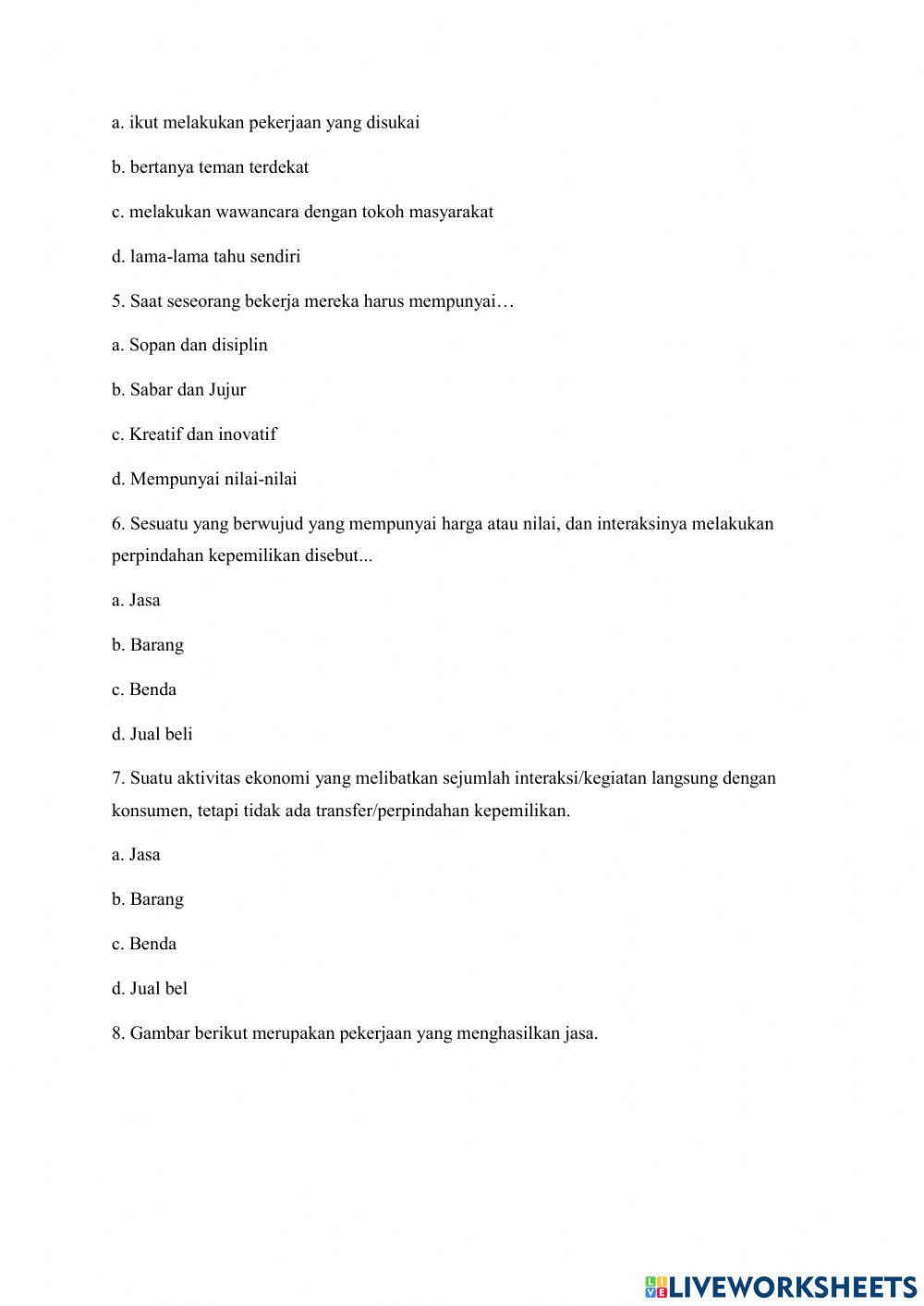 Latihan Soal Modul 2 Paket A