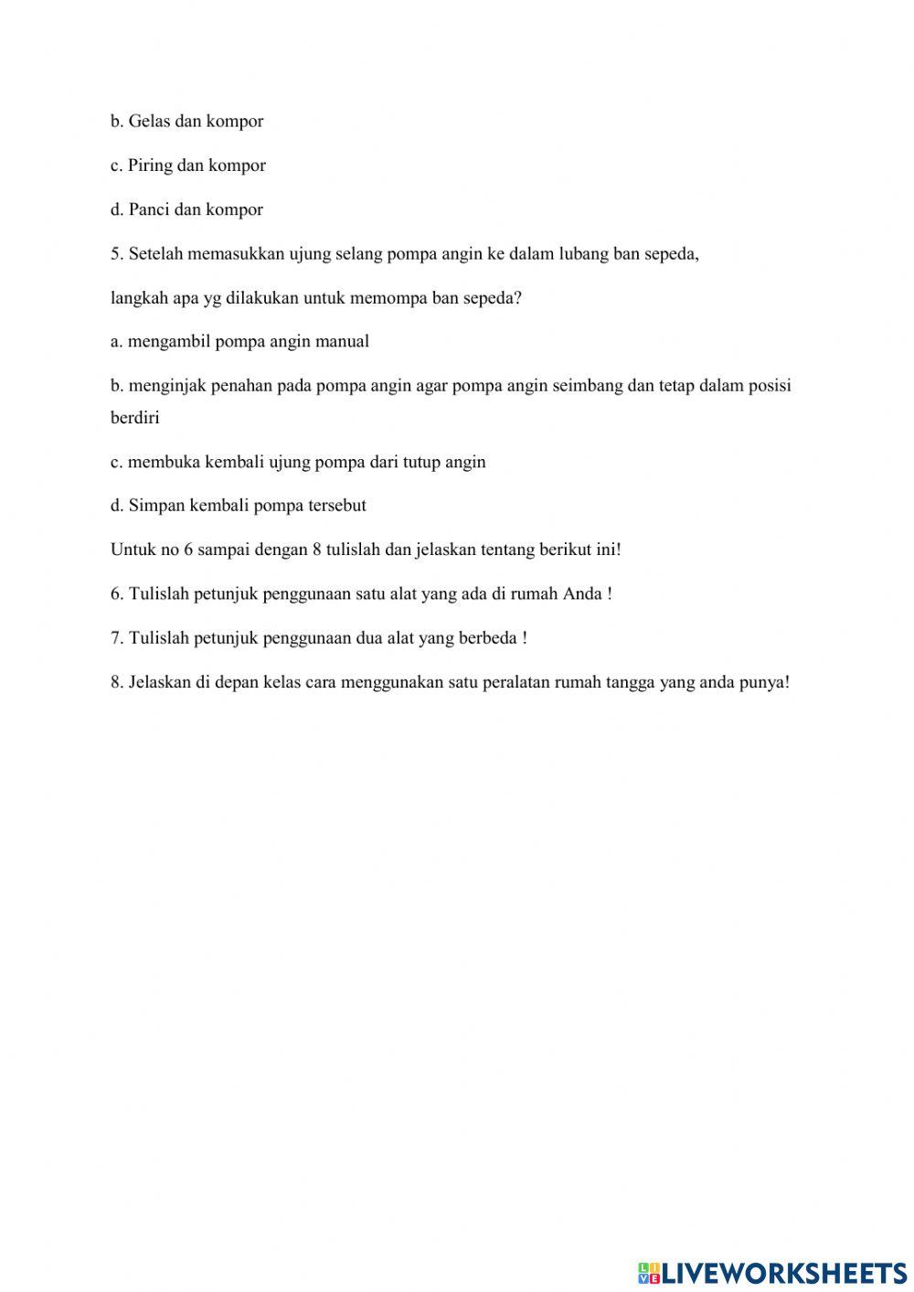 Latihan Soal Modul 3 Paket A