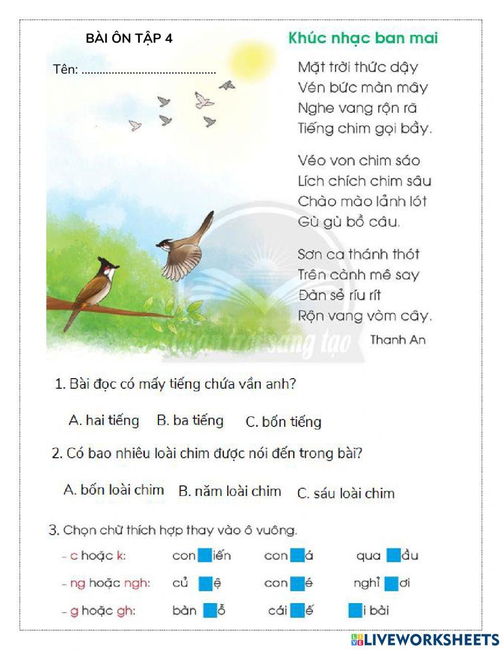 Tieng viet lop 1 Tieng viet lop 1
