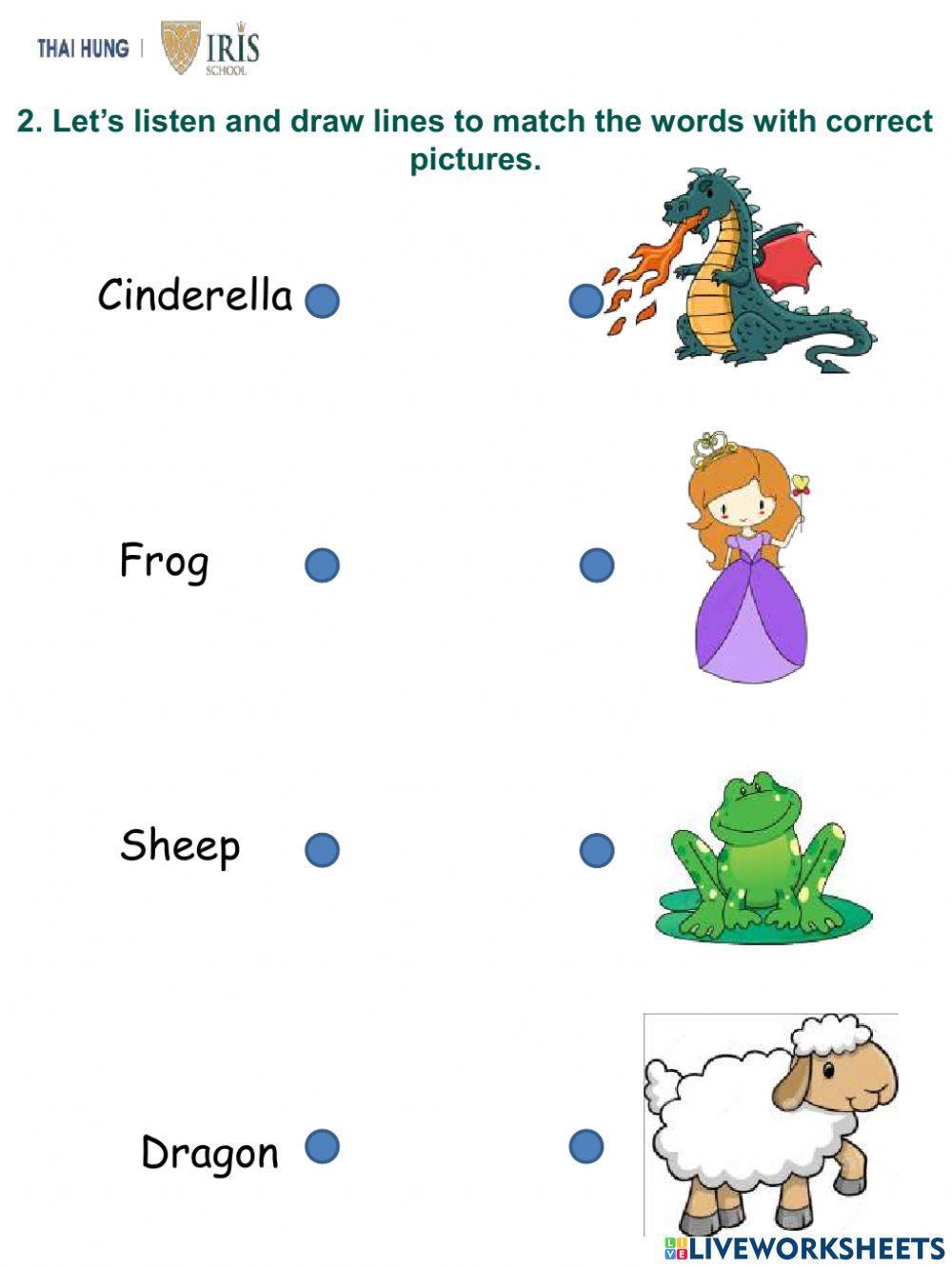 Sunny-Worksheet about Cinderella