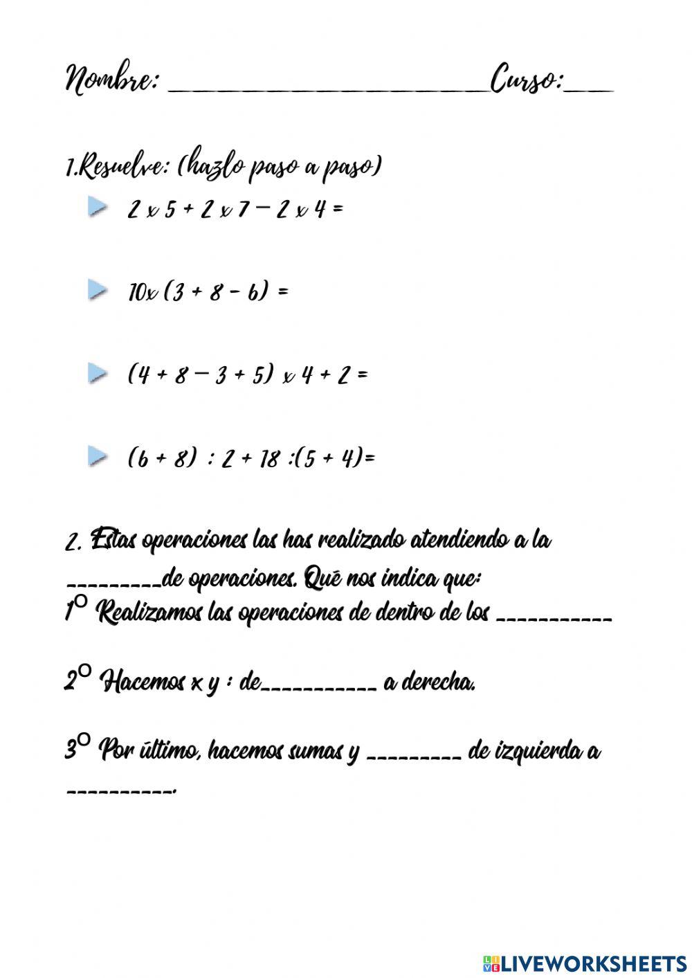 Jerarquía de operaciones