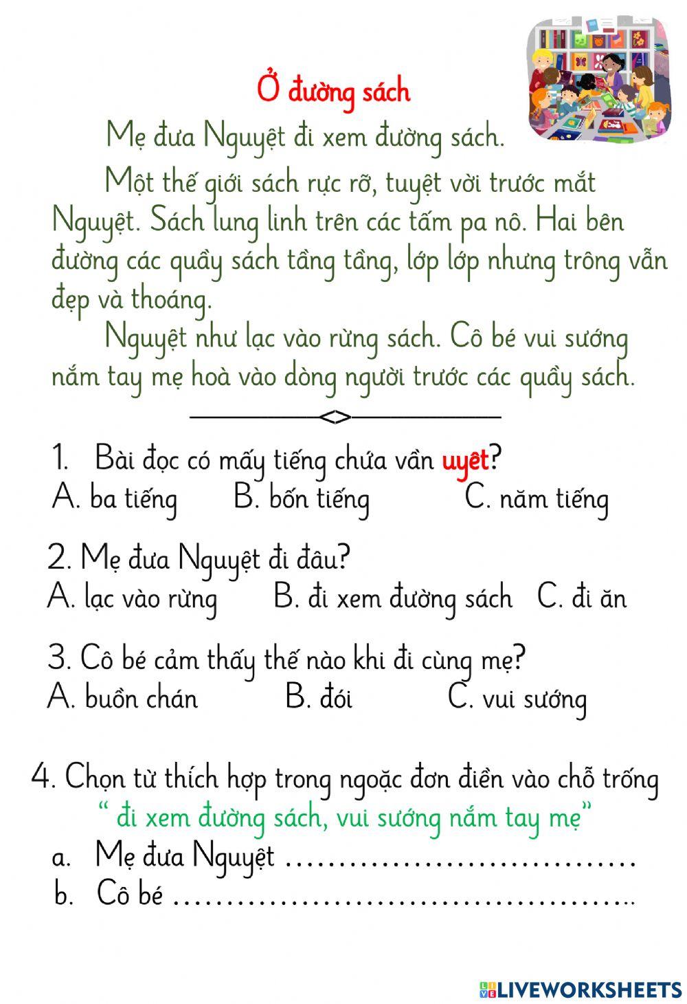 Tieng viet lop 1 on tap Tieng viet lop 1 on tap