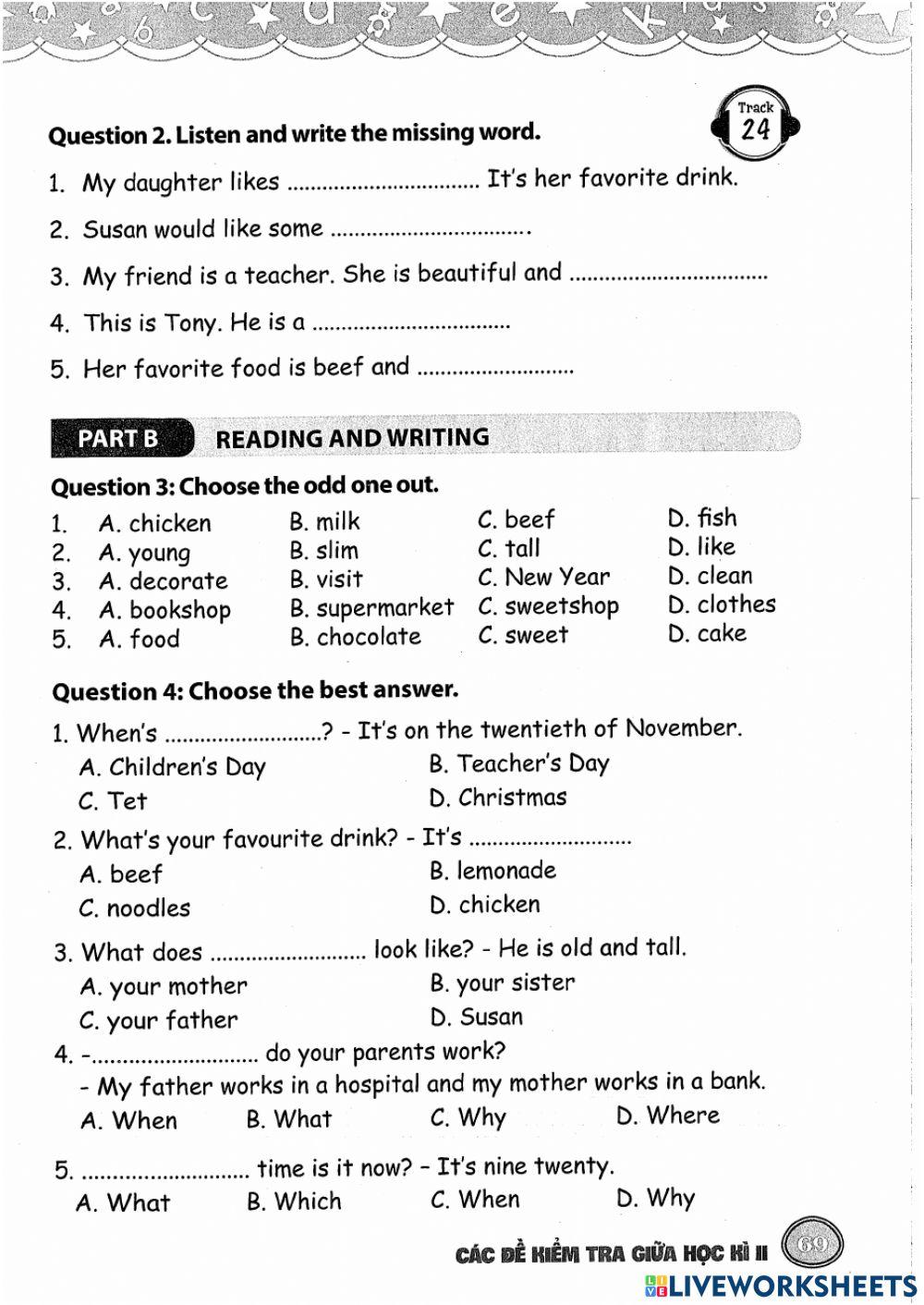 Teacher Jennifer TA 4 review 3 test 2