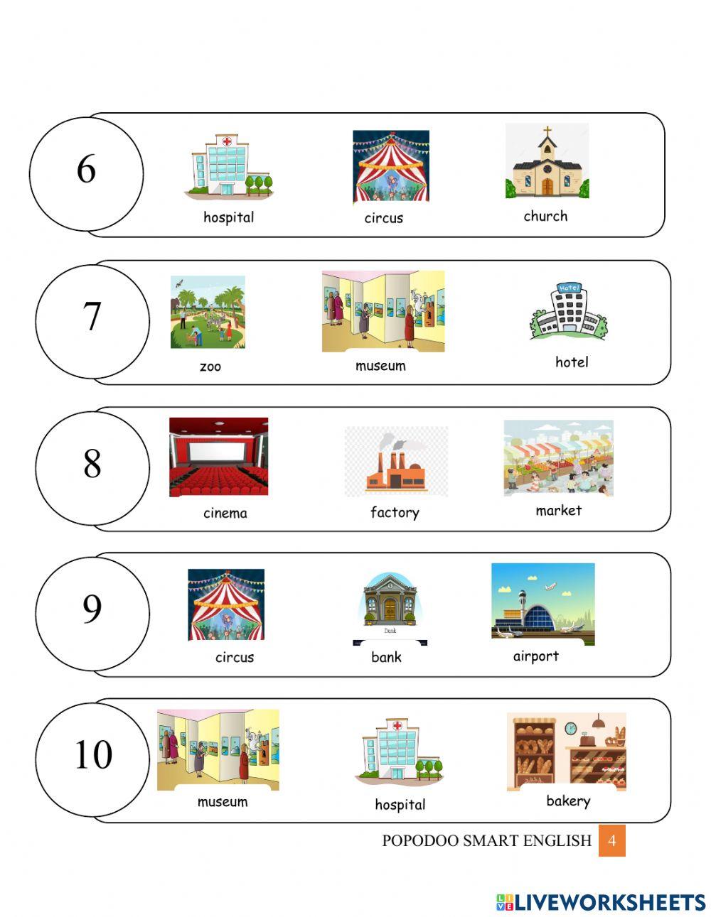 Level A - 13.In the city