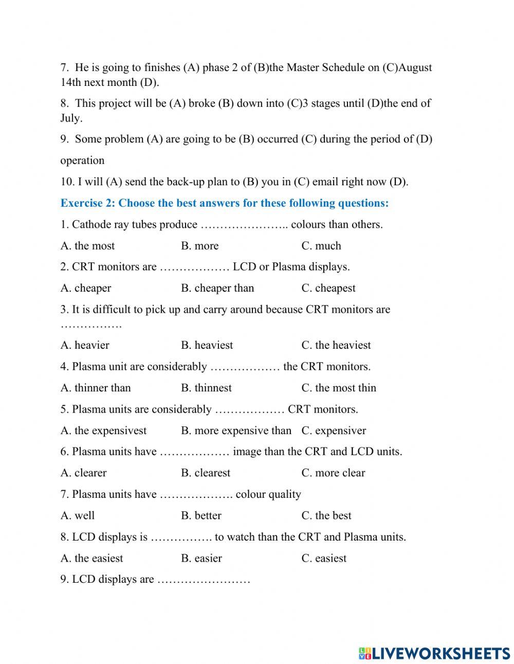 Unit 7: Vocabulary+ grammar - Teacher's handout- Điện Tử 4