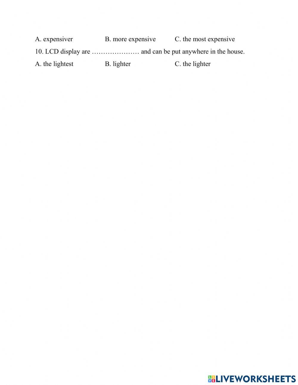 Unit 7: Vocabulary+ grammar - Teacher's handout- Điện Tử 4