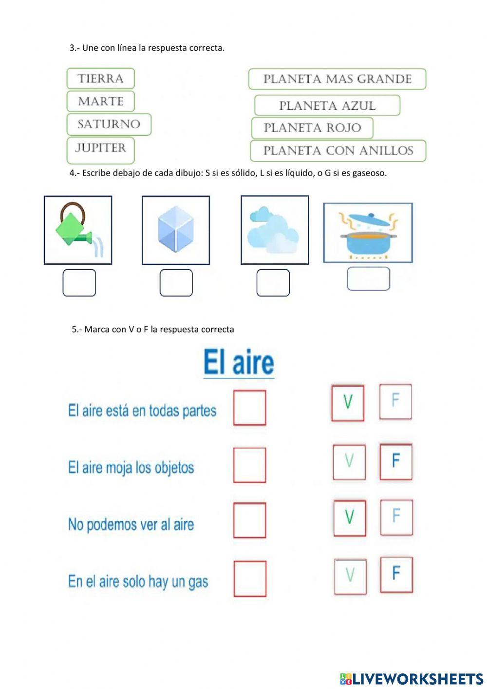 Examen de ciencias naturales
