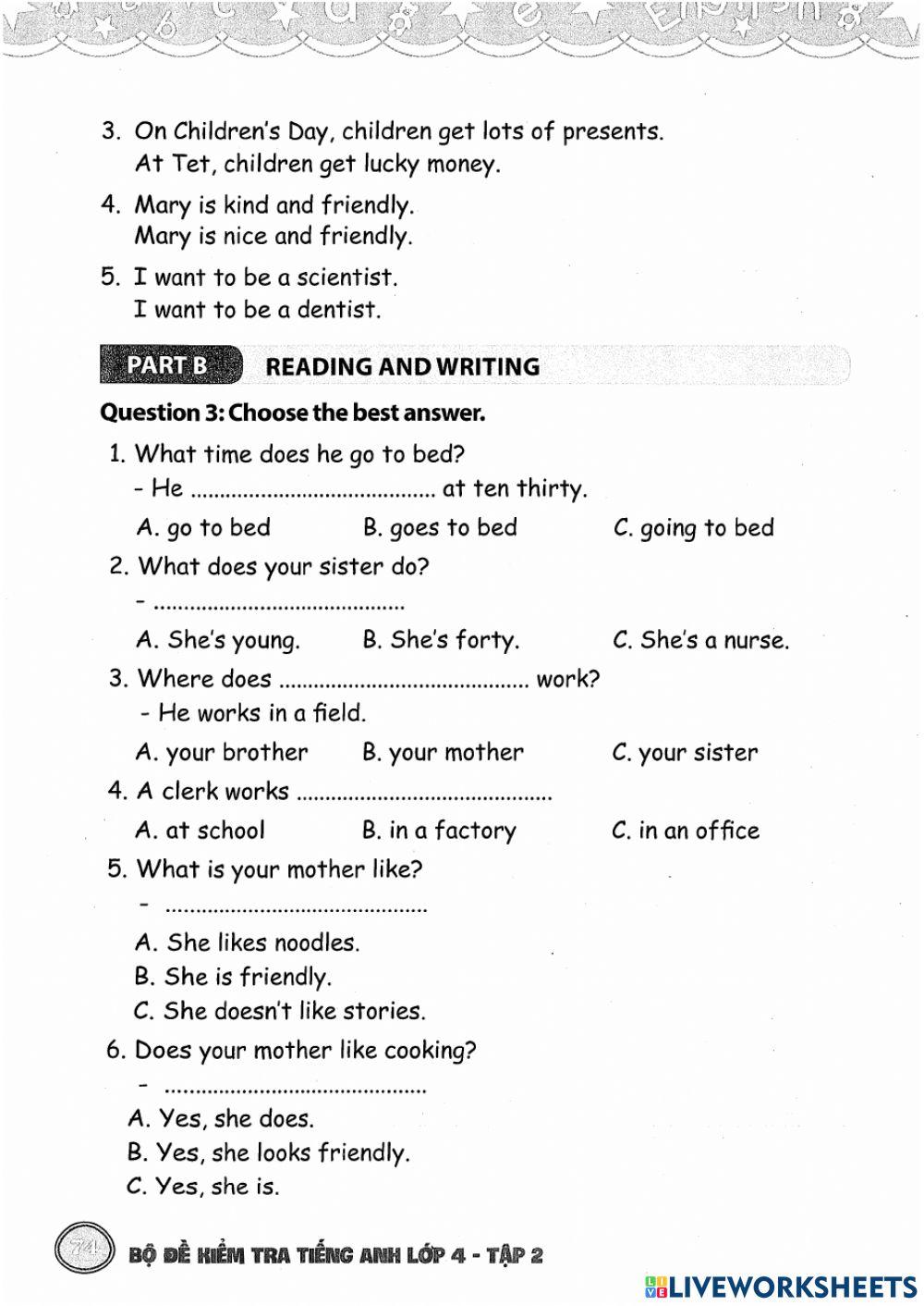 Teacher Jennifer TA 4 Review 3 test 3