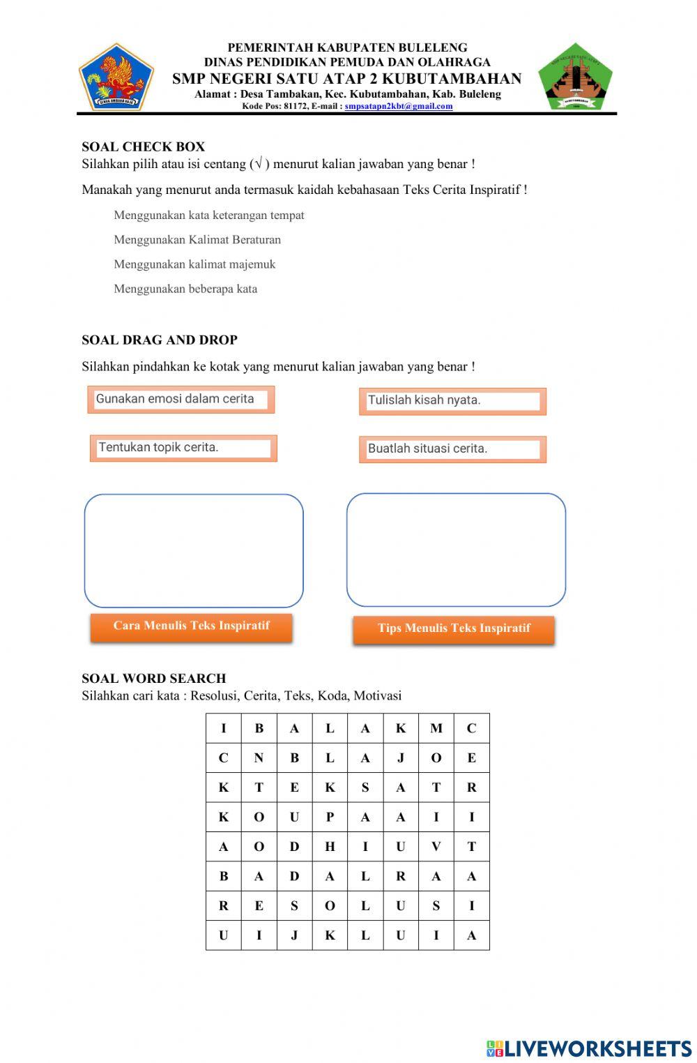 LKPD Cerita Inspiratif