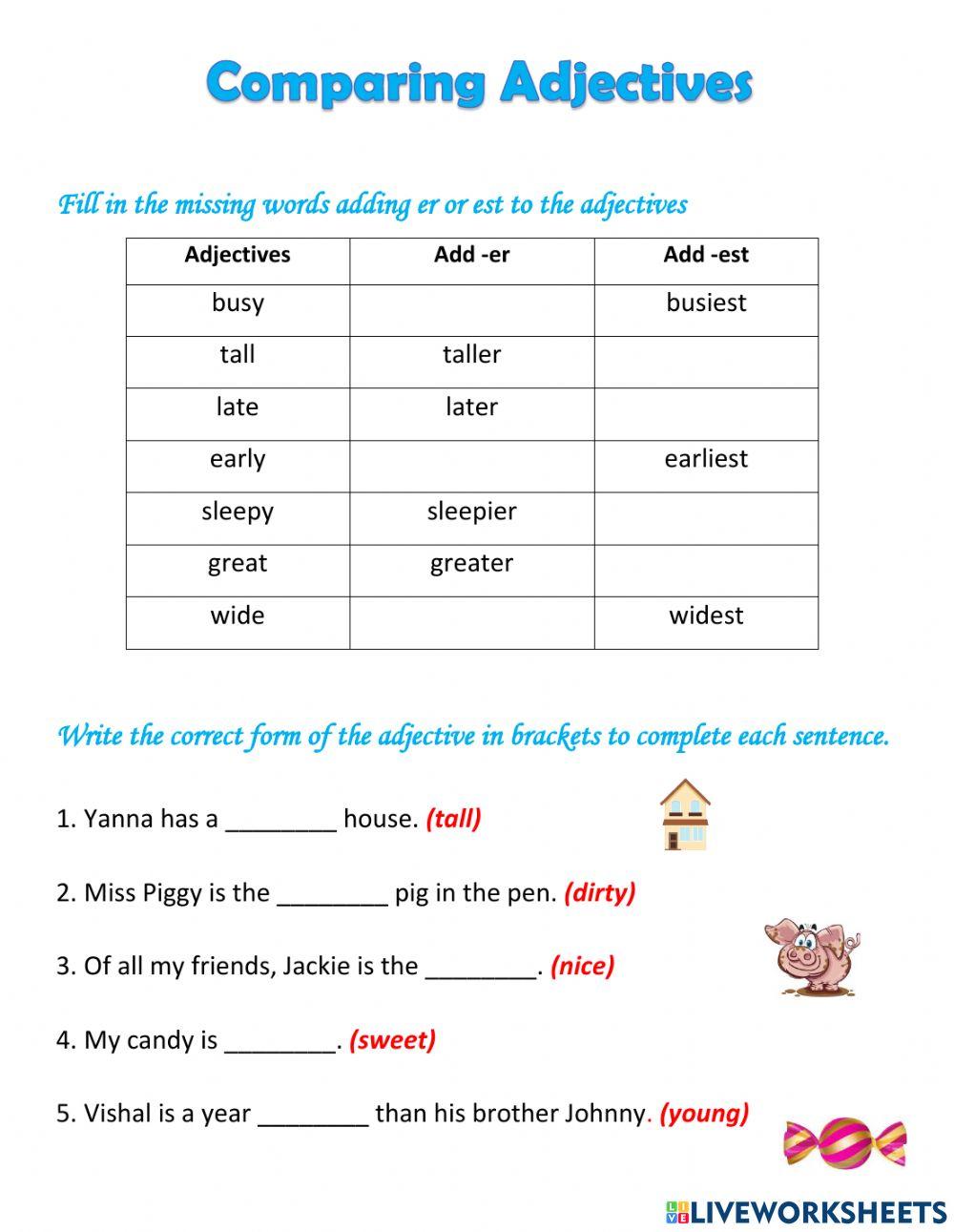 Comparing Adjectives