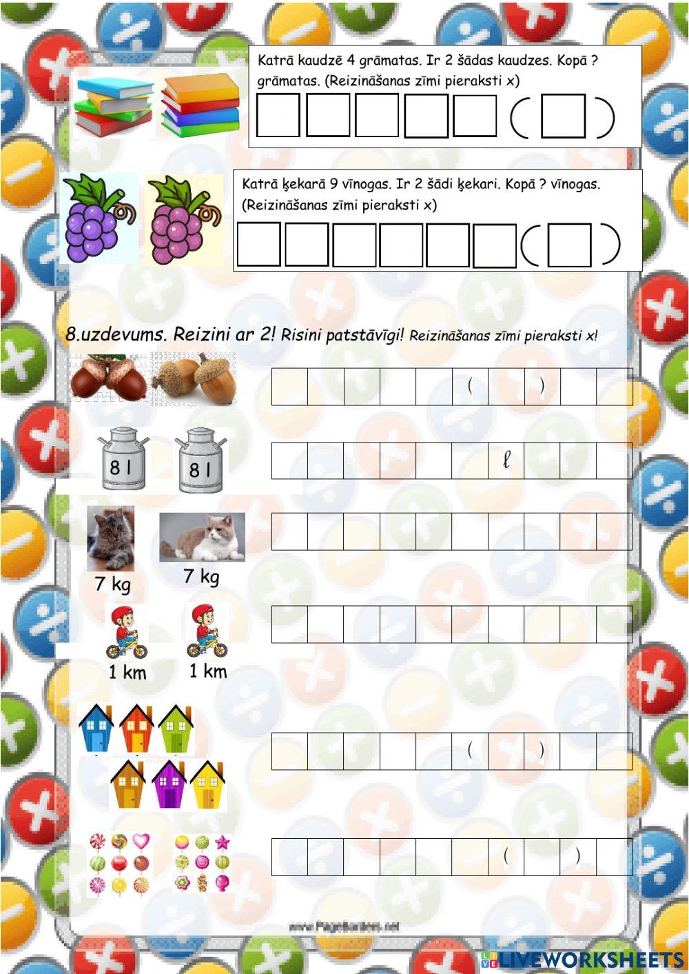 Mācies dalīt un reizināt!