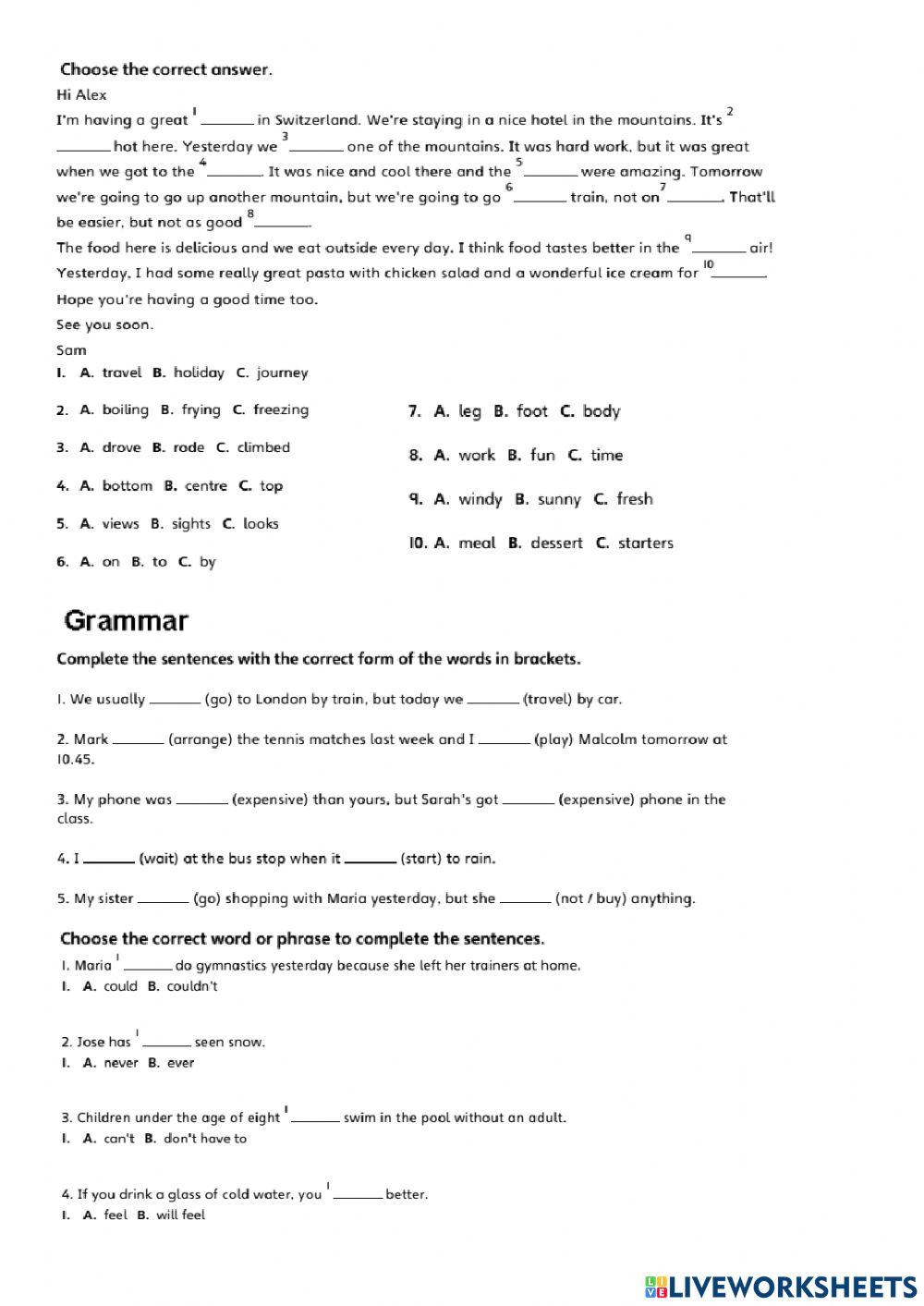 Gold Experience test