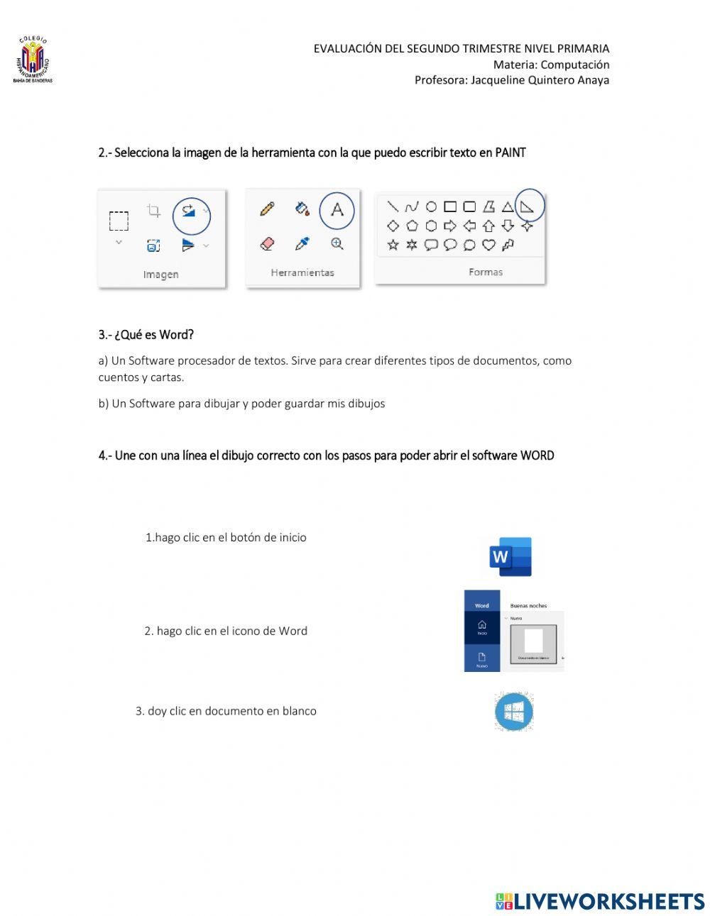 Evaluación de 2do trimestre