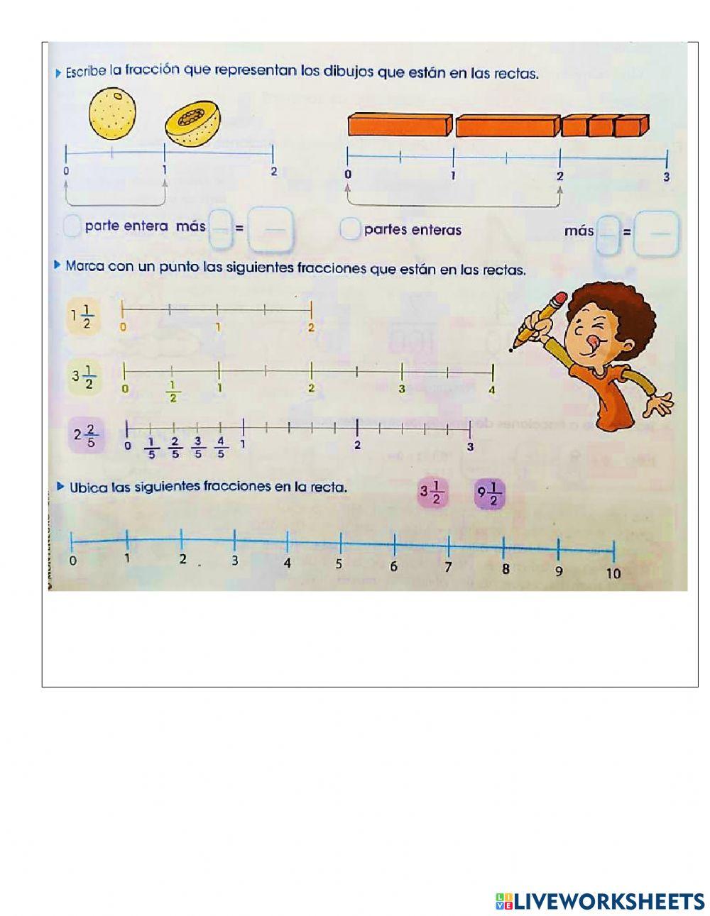 Relacionar fracciones con la unidad