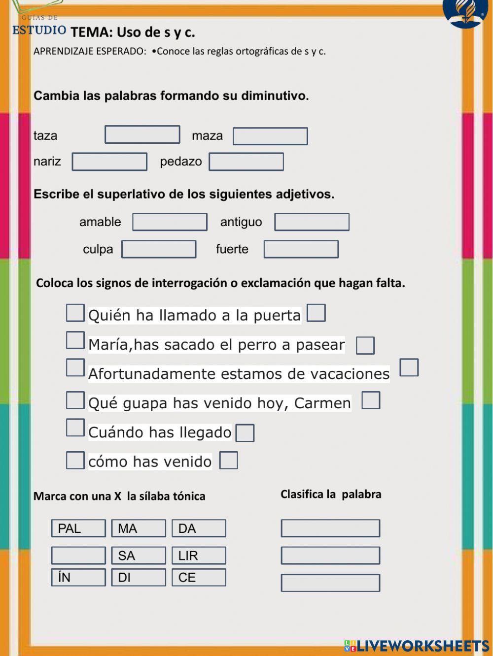 Guía de español 2 bloque Sexto grado