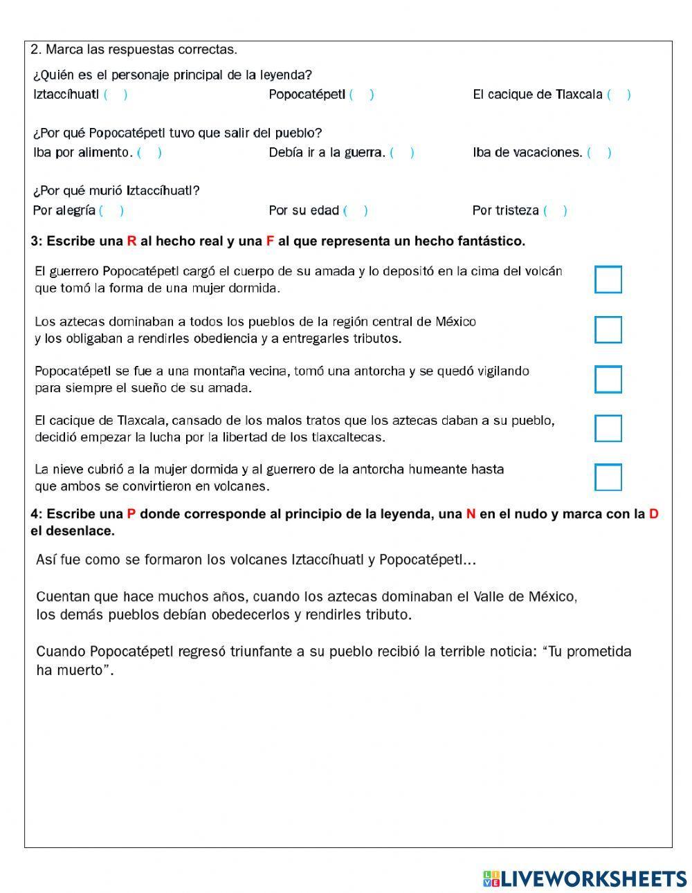 Realidad y fantasía en la leyendas