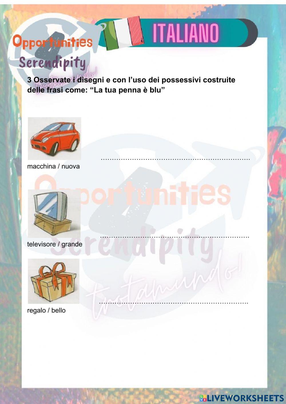 Progetto Italiano clase 14