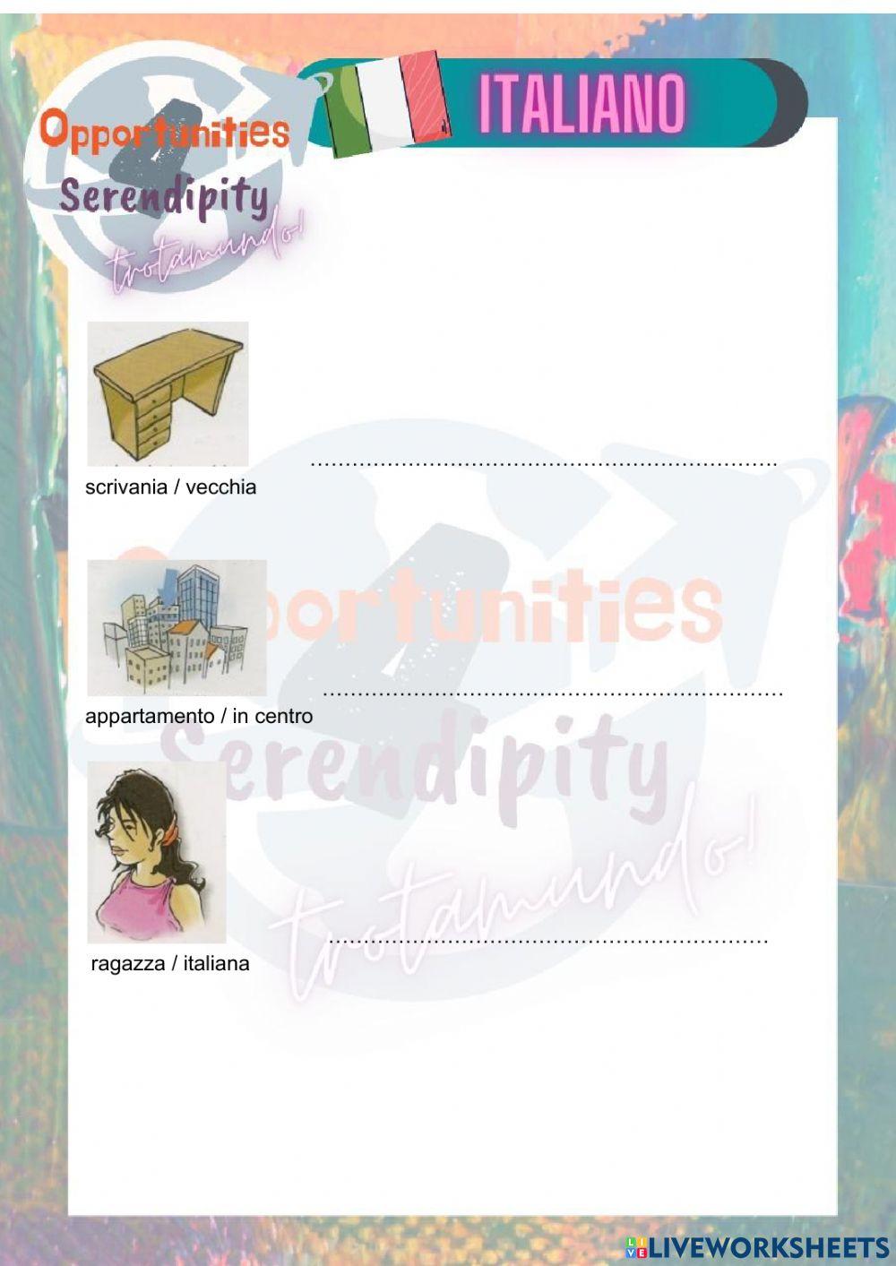 Progetto Italiano clase 14