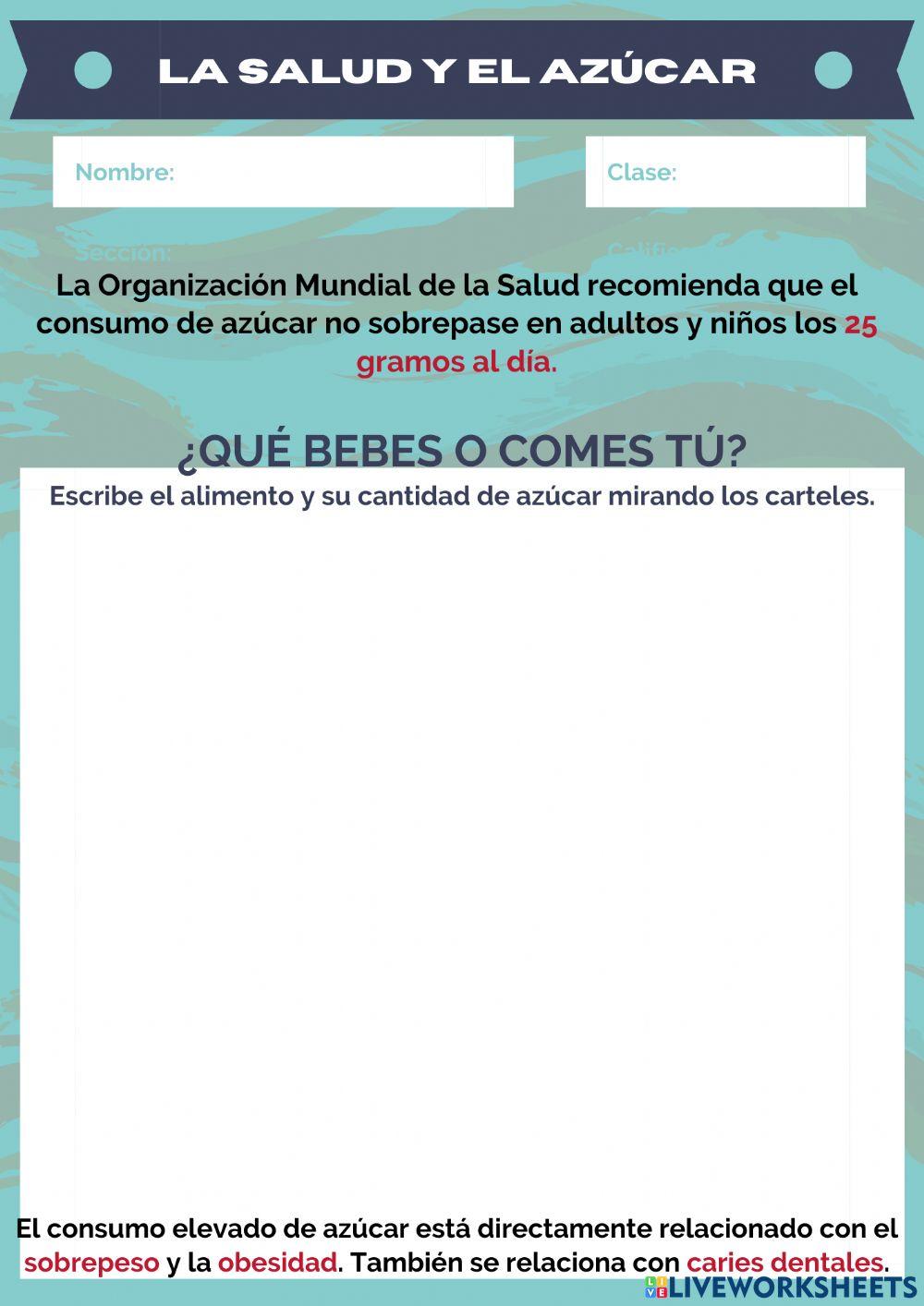Proyecto la salud y el azúcar