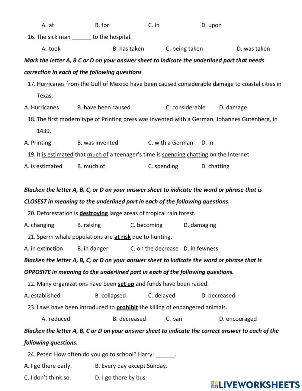 Unit 10 Conservation