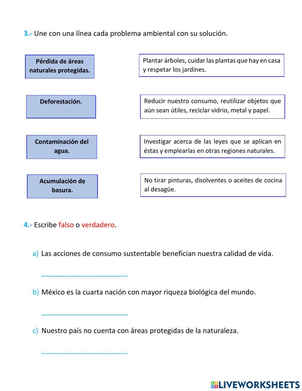 Acciones de consumo sustentable