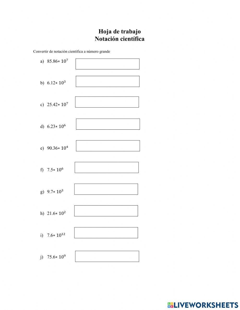 Notación Científica