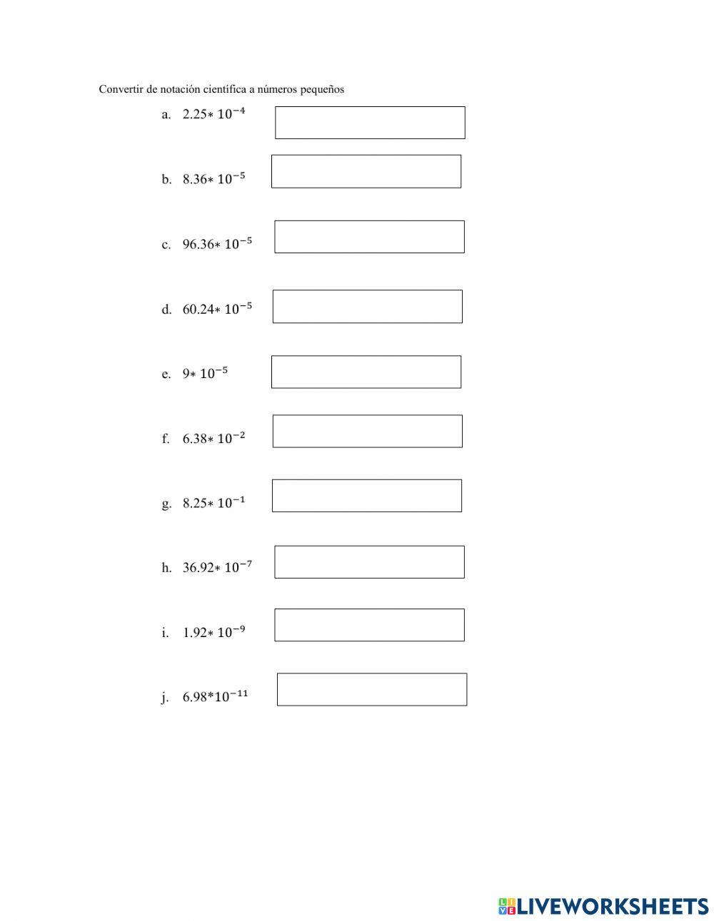 Notación Científica